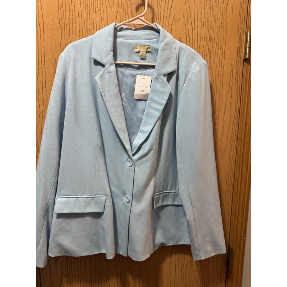 Appleseed's Sky Blue Women's Blazer - Picture 3 of 9